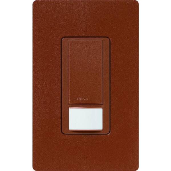 Lutron Maestro Vacancy-Only Sensor Switch, 2 Amp/Single-Pole, No Neutral Required, Sienna (MS-VPS2-SI)