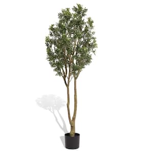 1-Piece 70.8 in Topiary Tree Artificial Outdoor Realistic Plants