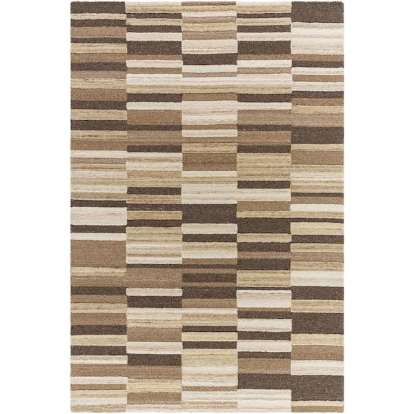 8 ft. x 10 ft. Brown/Beige La Puna LPN-2307 Handmade Area Rug