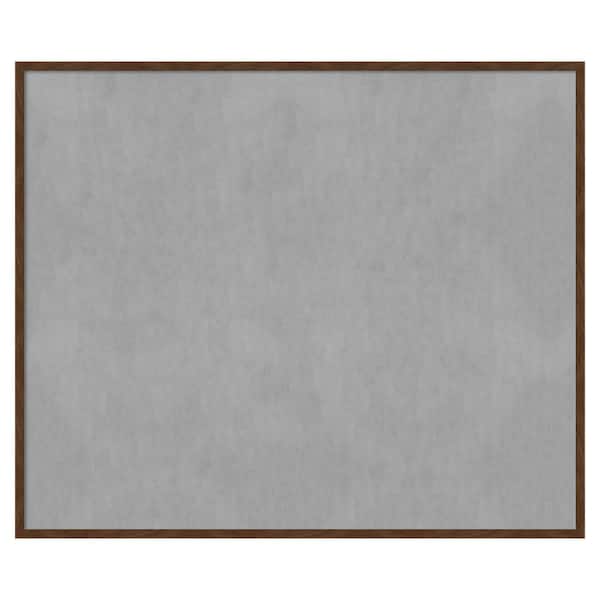 Amanti Art Carlisle Brown Narrow 49 in. x 41 in. Framed Magnetic Board