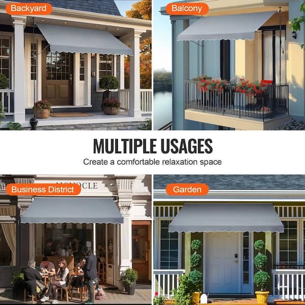 AOPSPS 11.08 ft. x 3.92 ft. Crank-Operated Retractable Patio