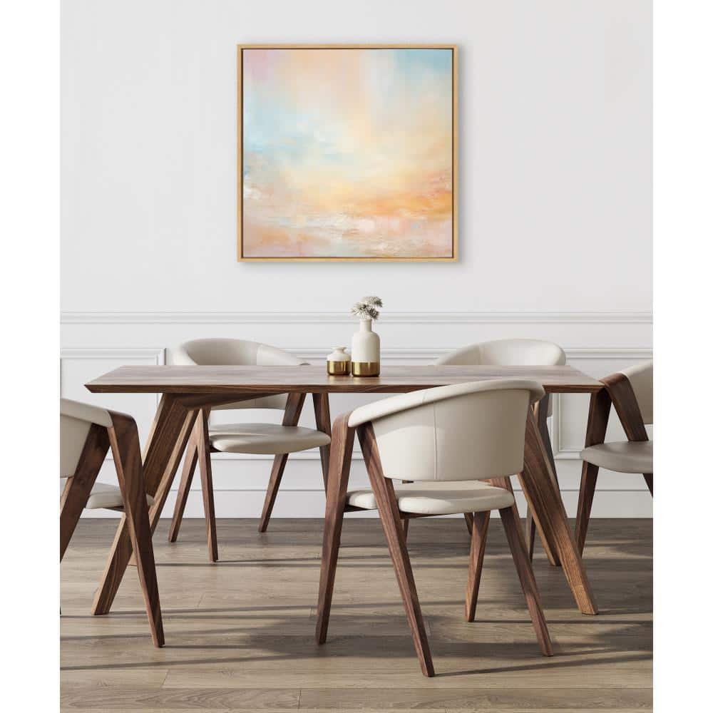 Tonal Abstract Pastel Canvas Art for Kids' Nursery