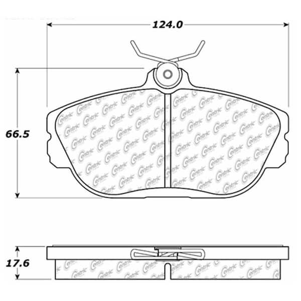 Centric Parts 106.10600 106 Series Posi Quiet Semi Metallic Brake Pad Centric Parts 106.10600 106 Series Posi Quiet Semi Metallic Brake Pad