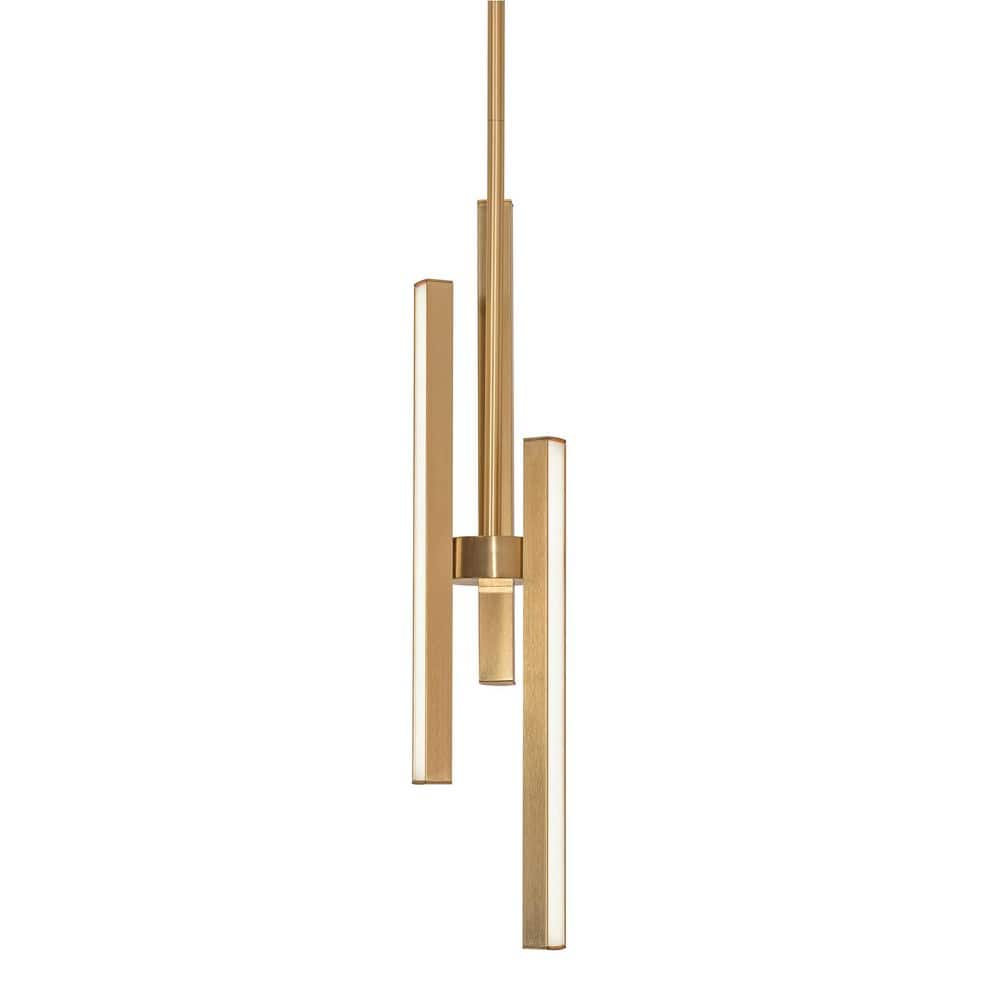 Indra Satin Brass Mini LED Pendant Light
