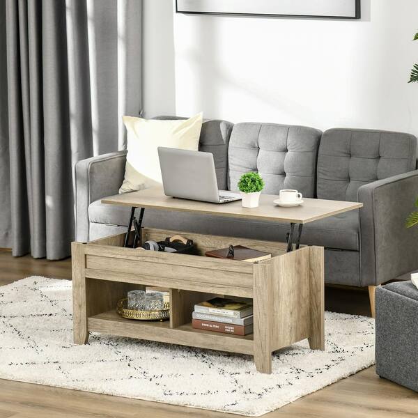 PopUp Center Table for Living Room Lift Top Coffee Table with