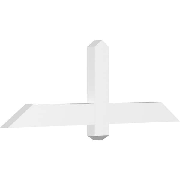 Ekena Millwork Eugene 48 in. W x 16 in. H x 2 in. D Signature Polyurethane Bracket