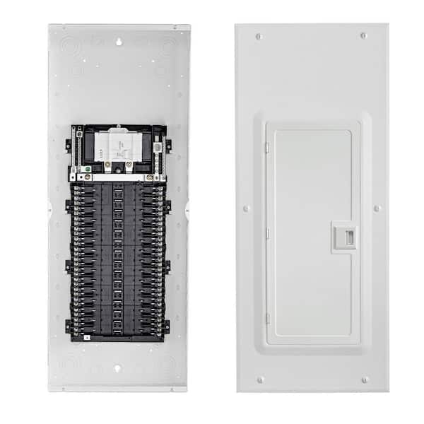 200 Amp 30-Space, 30-Circuit Indoor Load Center with Main Circuit Breaker, Door Included LP320-BDR