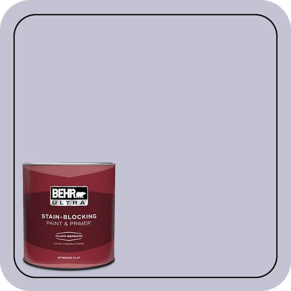 BEHR ULTRA 1 qt. #630E-3 Grape Lavender Extra Durable Flat Interior Paint & Primer