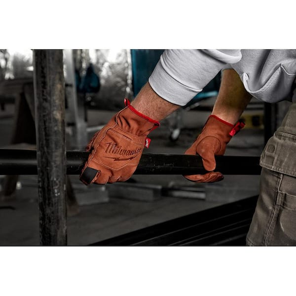 Milwaukee Small Goatskin Leather Gloves 48-73-0010 - The Home Depot