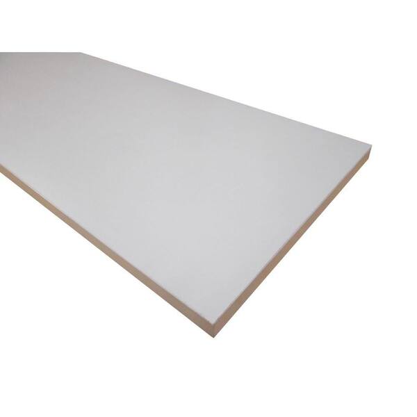 Builder's Choice 3/4 in. x 11-3/4 in. x 23-3/4 in. White Melamine Shelf
