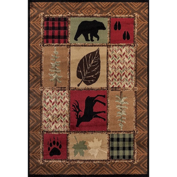 United Weavers Woodside Hunter's Patchwork Multi 2 ft. x 3 ft. Area Rug
