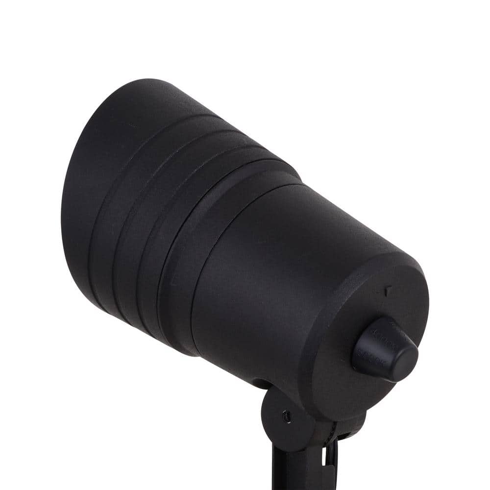 Black Aluminum Low-Voltage Outdoor LED Flood Light