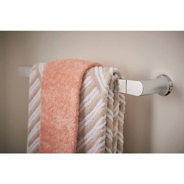 Bathroom Bath Single Towel Bar Rack Holder Wall Mount Chrome 18 in MOEN BH3818CH 