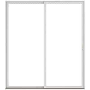 71-1/4 in. x 79-1/2 in. 100 Series White Left-Hand Composite Gliding Patio Door with White Interior and White Hardware