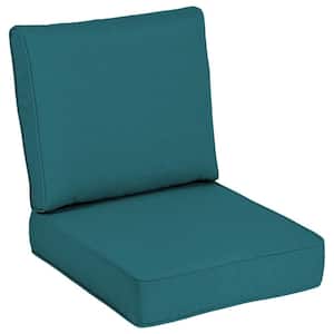 24 x 24 Sunbrella Spectrum Peacock Outdoor Lounge Chair Cushion