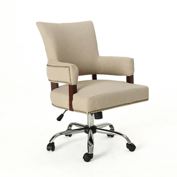 Arista Snow Boucle Desk Chair, Office Furniture