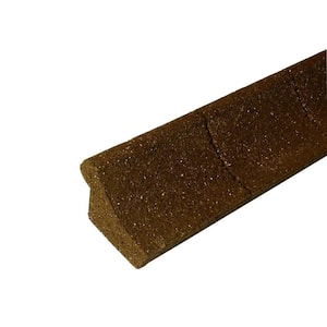 4 ft. Brown Rubber Curb Landscape Edging (4-Pack)