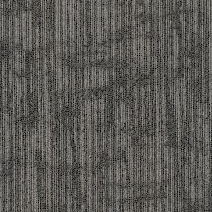 Oneida - Cigar - Gray Commercial 24 x 24 in. Glue-Down Carpet Tile Square (80 sq. ft.)