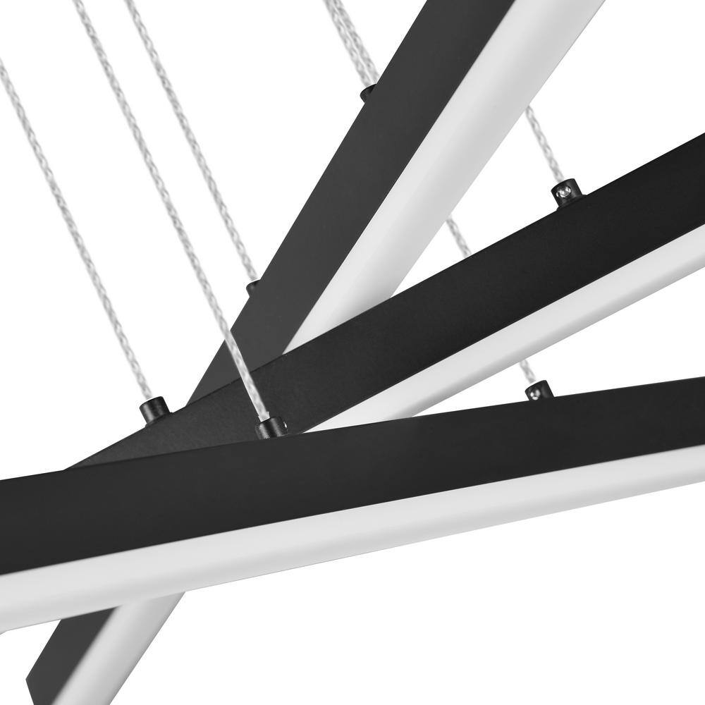 Sirius 40" Black Aluminum LED Pendant Light
