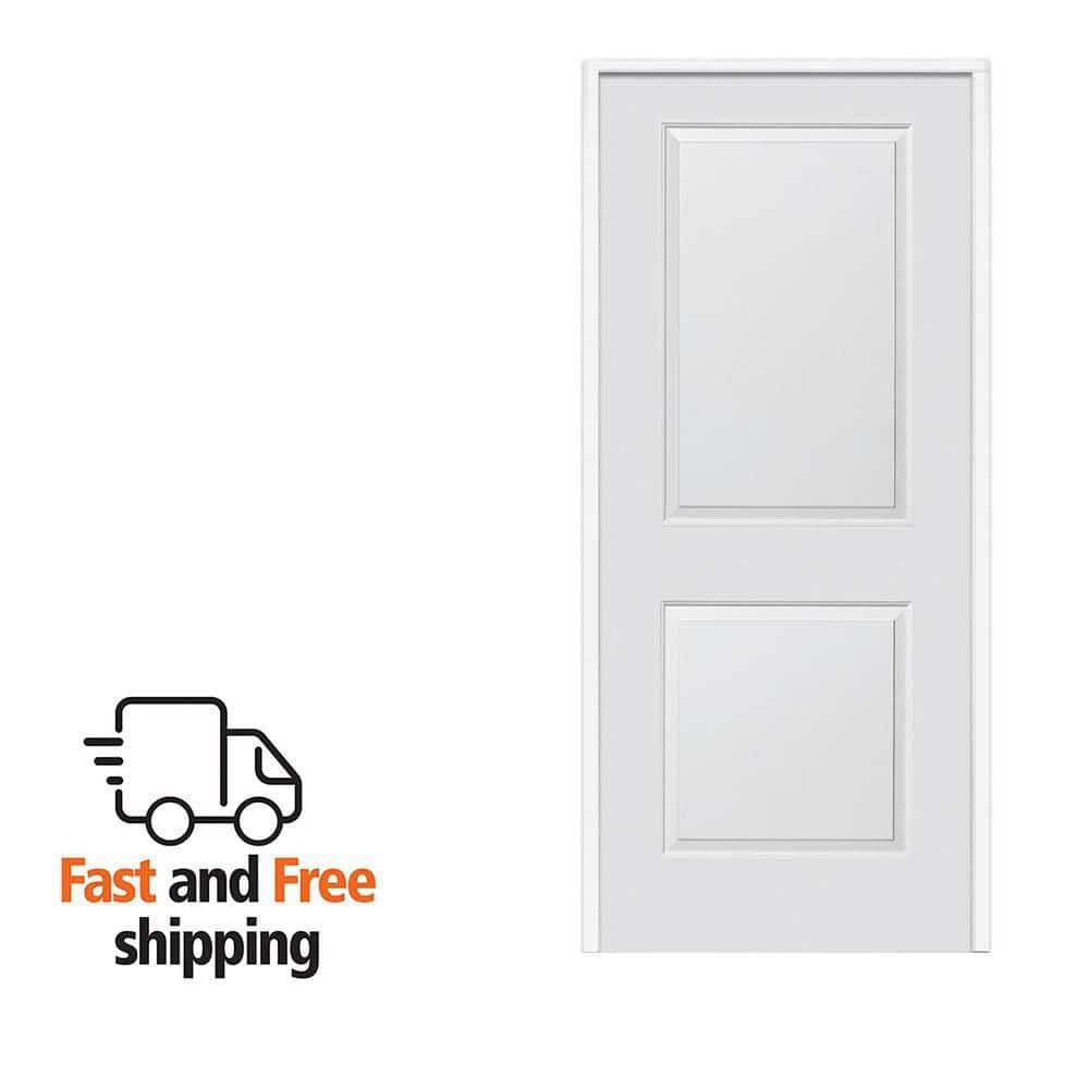 r o o m.1 2 32DL MMI DOOR 36 in. x 84 in. Smooth Carrara Right-Hand Solid Core