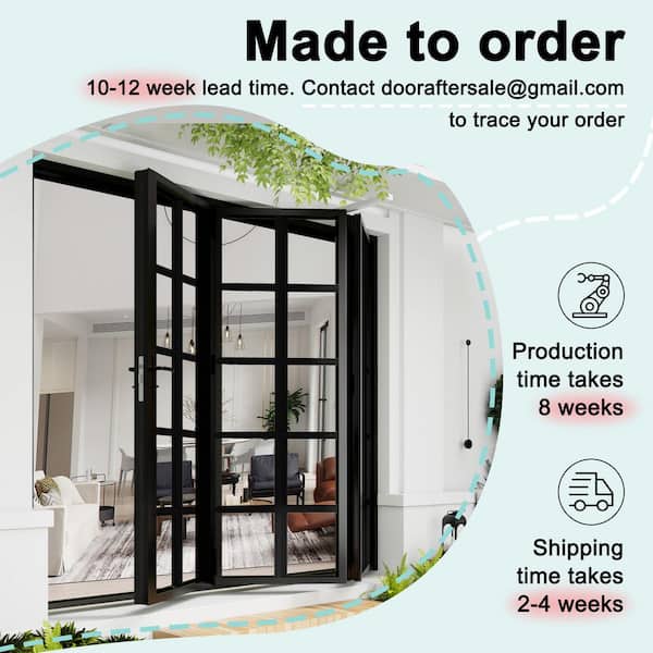 ARK DESIGN 84 in. x 96 in. Right Swing/Outswing Double Tempered