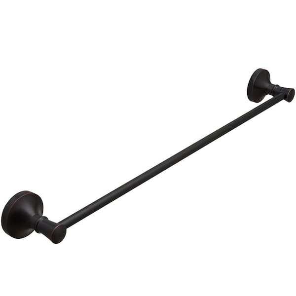 22.24 in. Wall-Mounted Towel Bar Rod SUS304 Stainless Steel Towel Rack in Oil Rubbed Bronze