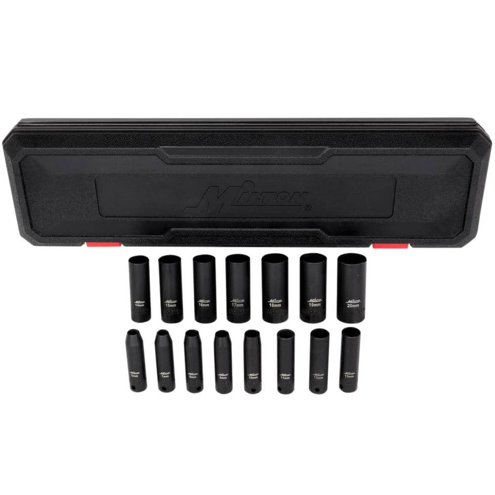 3/8 in. Drive Deep 6-20 Metric Impact Socket Set (15-Piece) price history on PriceWatchPro
