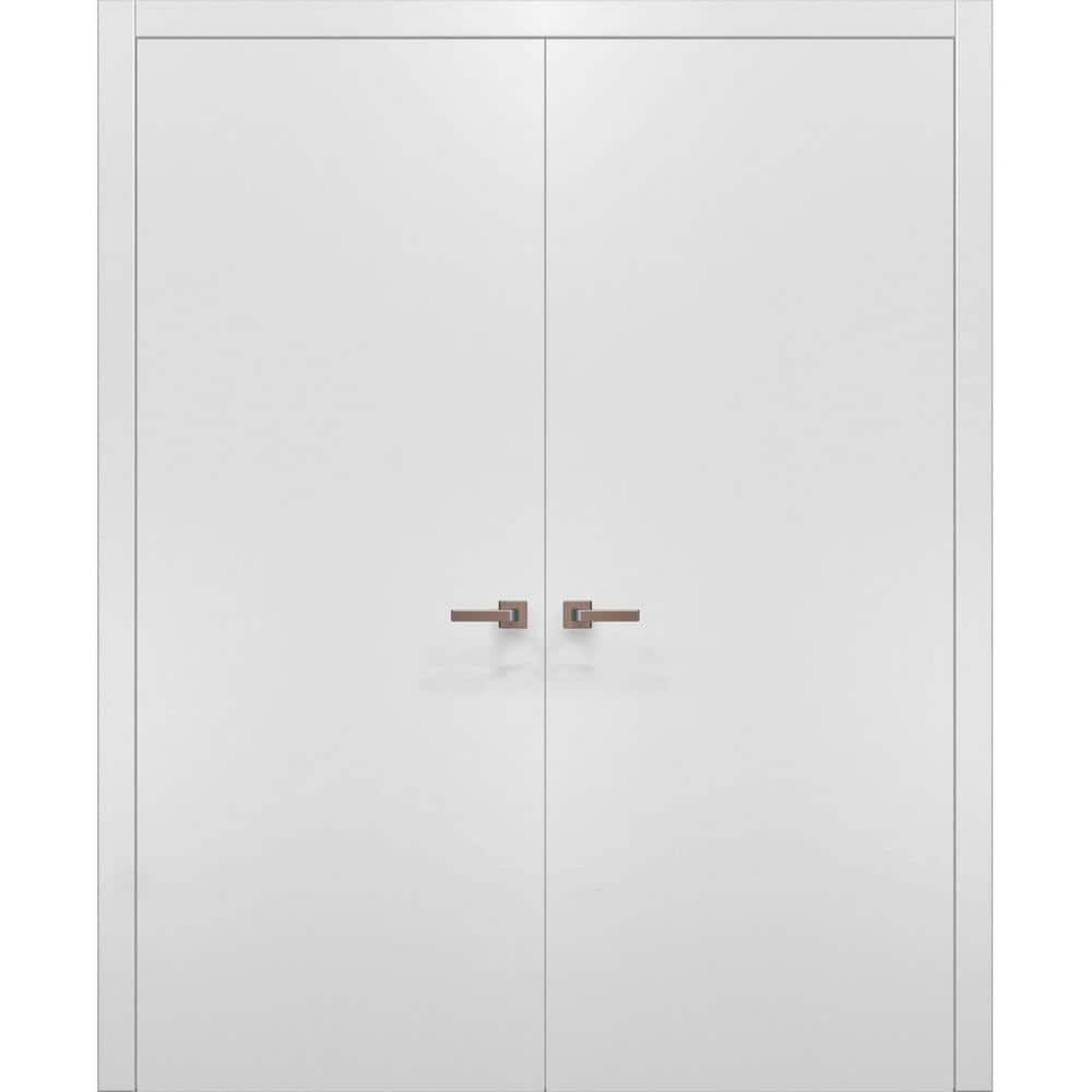 72 in. x 84 in. 2 Panel White Finished Solid Wood with Honeycomb Sliding Door with Hardware price history on PriceWatchPro