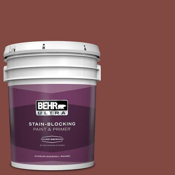 BEHR ULTRA 5 gal. #S140-7 Deco Red Extra Durable Eggshell Enamel Interior Paint & Primer