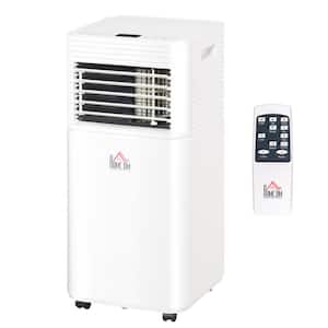 7,000 BTU Portable Air Conditioner Cools 150 Sq. Ft. withDehumifier, Ventilating and Remote Control in White