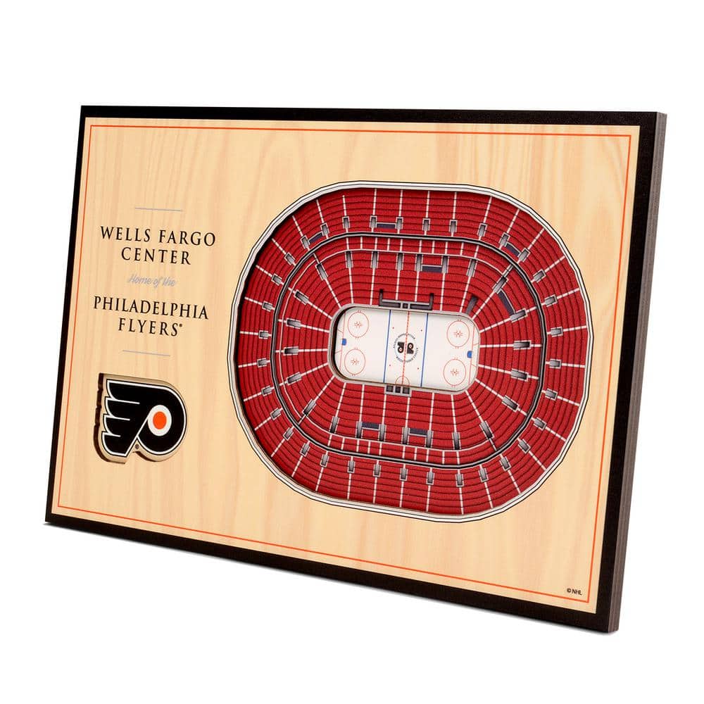 YouTheFan NHL Philadelphia Flyers 3D StadiumViews Desktop Display - Wells Fargo Center, Natural -  8491577