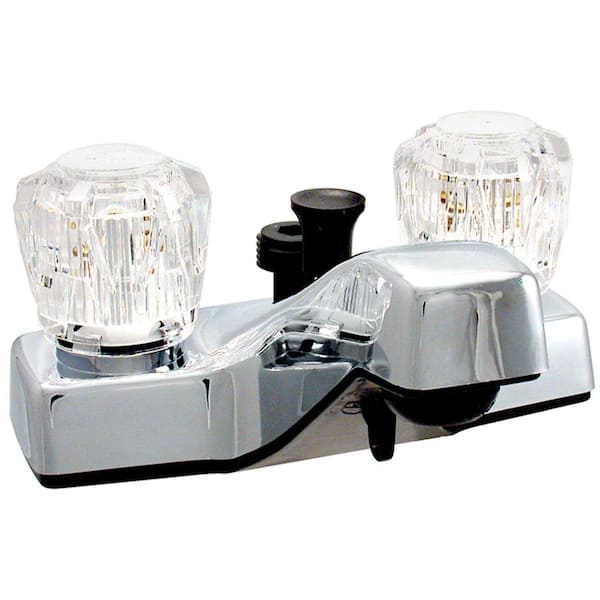 Valterra Dual Handle 4 in. Bathroom Diverter Faucet - Chrome