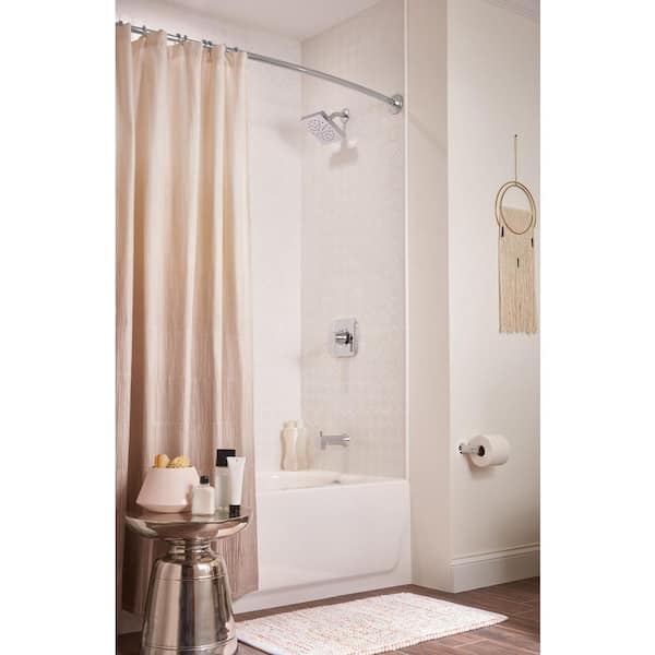 Genta Single-Handle 1-Spray Tub and Shower Faucet in Chrome (Valve Included)