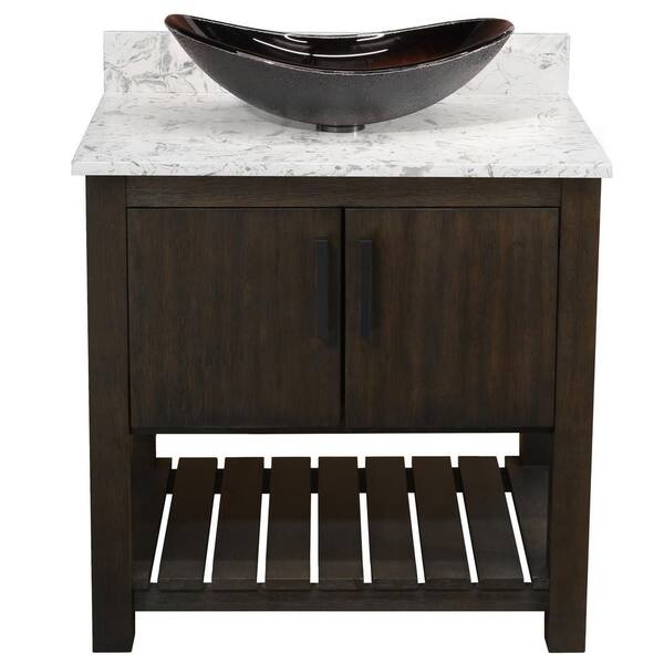 Novatto Ocean Breeze 31 in. W x 22 in. D x 31 in. H 1 Bronze Sink