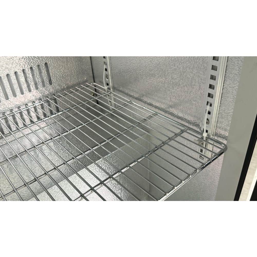 Black 35" Counter Height Bar Refrigerator with Glass Doors