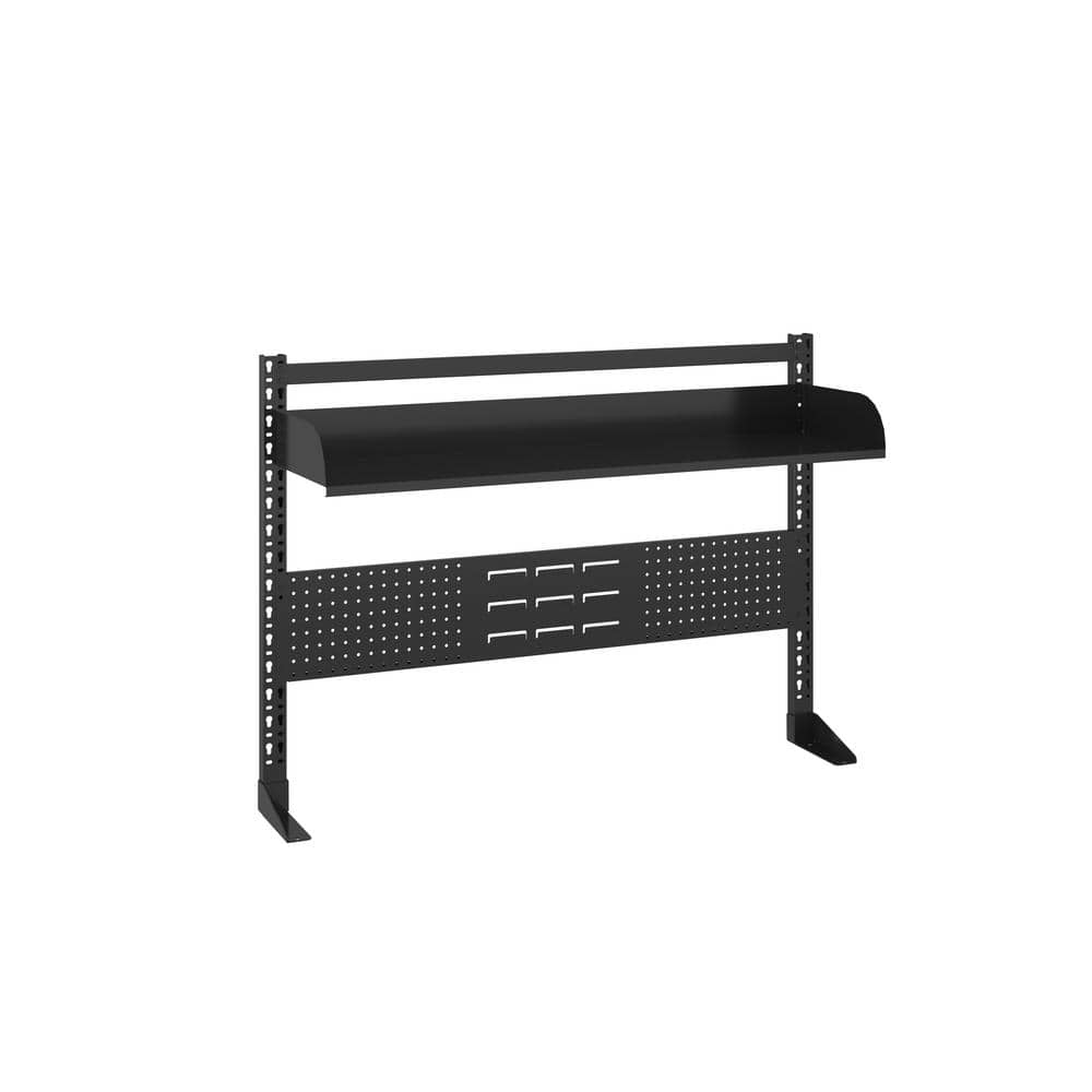 Modular 44 in. W Metal Workbench Tool Storage Kit with Pegboard and Tray