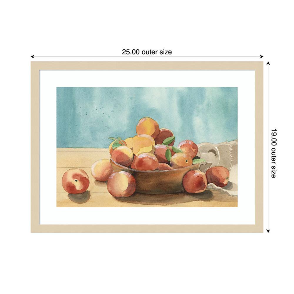 Summer Harvest Bowl I Svelte Natural Framed Wall Art Print