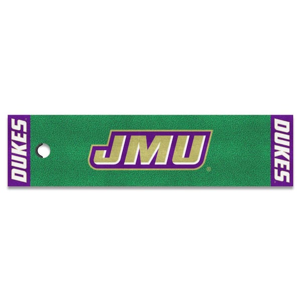 FANMATS 1.5 ft. x 6 ft. James Madison University Dukes Putting Green Mat