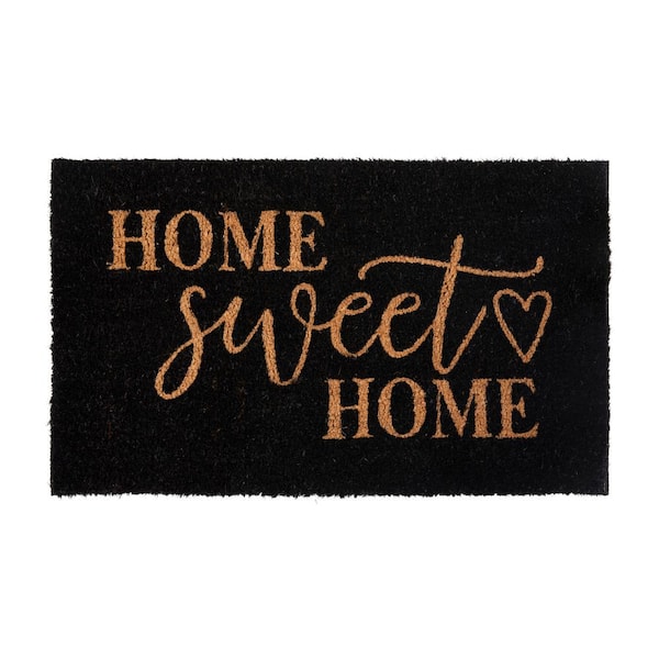 Carnegy Avenue Black/Natural 18 in. x 30 in. Door Mat