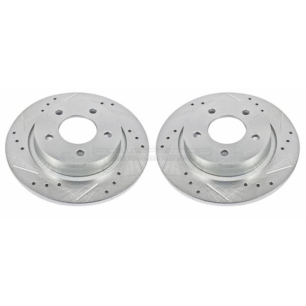 Power Stop Disc Brake Rotor Set 2010-2013 Mazda 3 2.5l