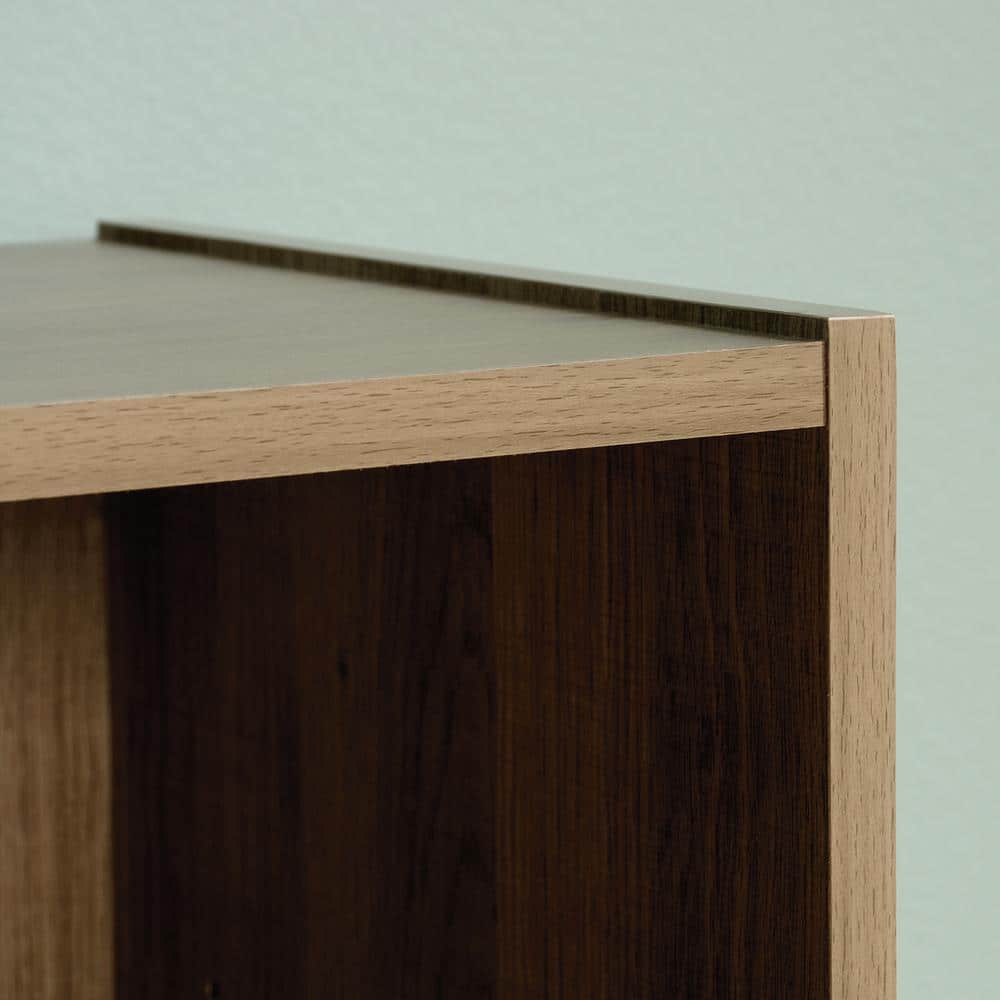 Adjustable Summer Oak 3-Shelf Wooden Bookcase