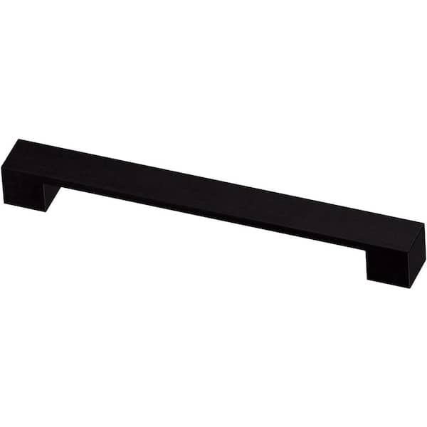 Liberty Stratford Square Bar 7-9/16 in. (192 mm) Matte Black Cabinet Pull (5-Pack)