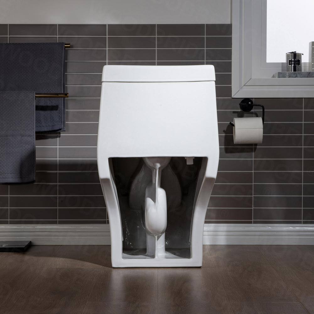 Elongated Wall Mounted Dual Flush High Efficiency Toilet