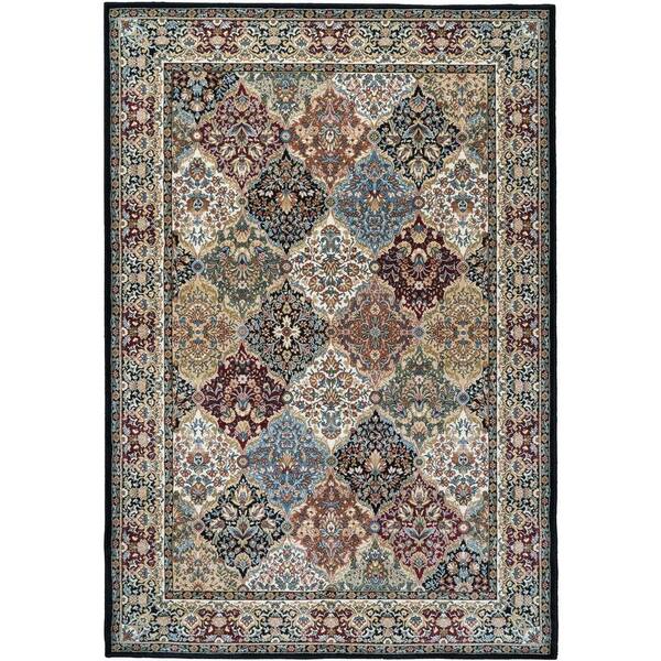Ancient Garden Multi Panel 8 ft. x 11 ft. Indoor Area Rug