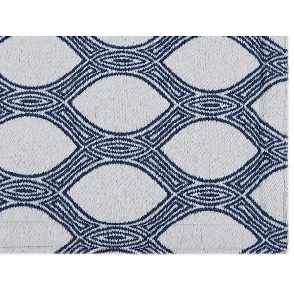 RugSmith Blue Medallion Anti-Fatigue Kitchen Mat, 20 x 36