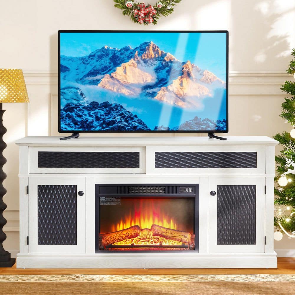 ToolCat 58.27 in. Freestanding TV Stand with 23 in. Electric