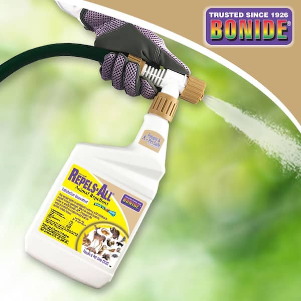 Bonide 32 oz. Ready-to-Spray Repel-All Natural Animal Repellent 2406 - The Home Depot Bonide 32 oz. Ready-to-Spray Repel-All Natural Animal Repellent 2406 - The Home Depot