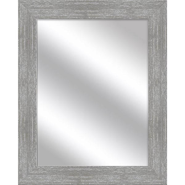 PTM Images Medium Rectangle Gray Wash Art Deco Mirror (31.5 in. H x 25.5 in. W)