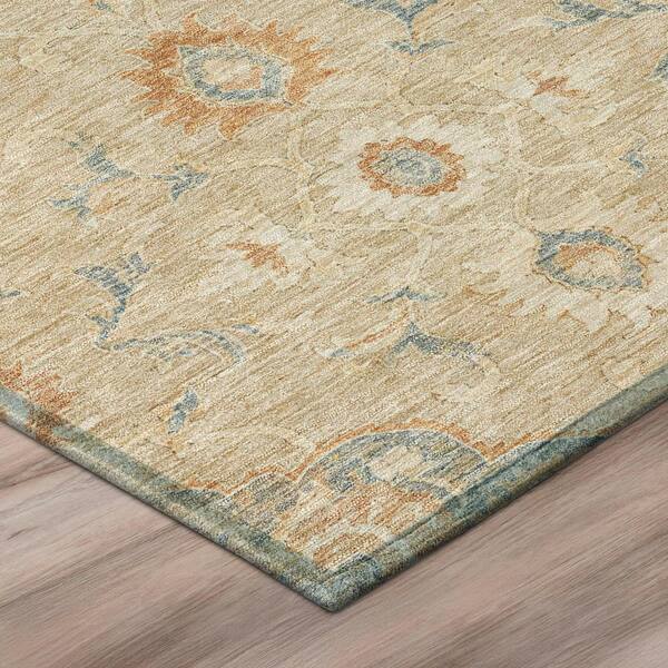 Chantille Machine Washable Indoor/Outdoor Abstract ACN3077 Flax 2 ft. x 3 ft. Accent Rug