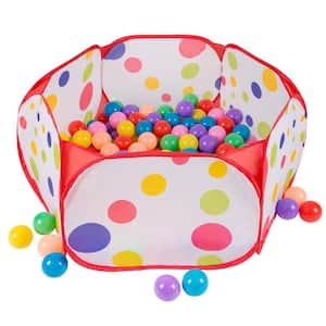 6-sided Pop-Up Ball Pit Tent with 200-Balls